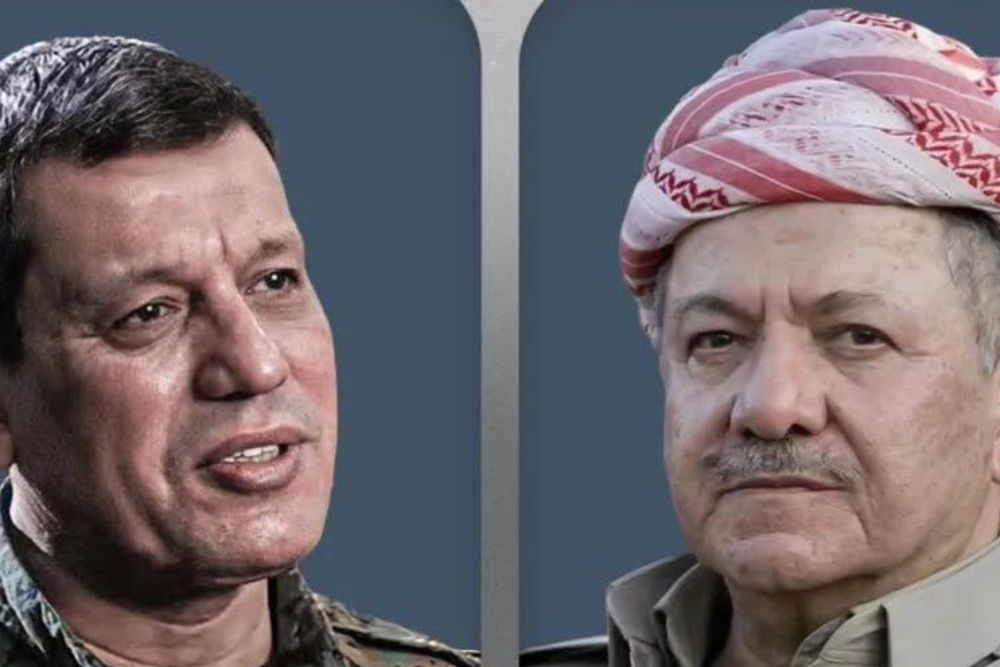 تأکید بارزانی و فرمانده قسد بر تحکیم صلح و ثبات سوریه