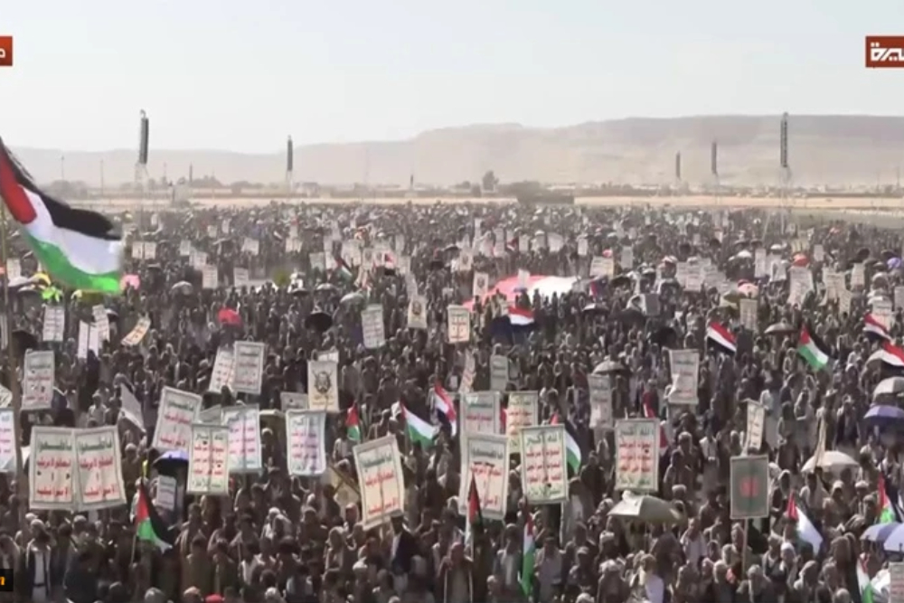 راهپیمایی میلیونی یمنی‌ها در حمایت از فلسطین