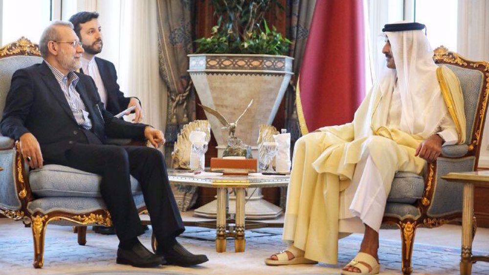 Iran’s Larijani meets Qatari emir amid nuclear talks with US