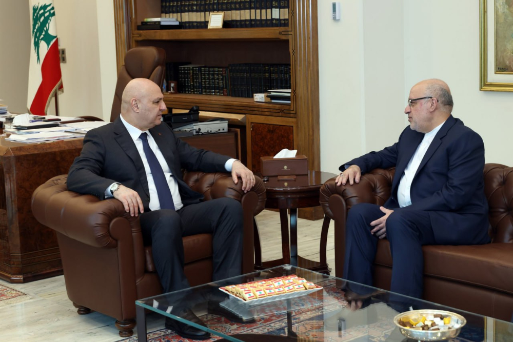 دیدار سفیر ایران در لبنان با جوزف عون در پایان ماموریت