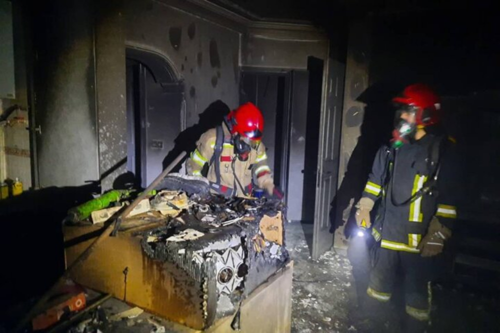 جزئیات آتش سوزی در خیابان جامی اصفهان