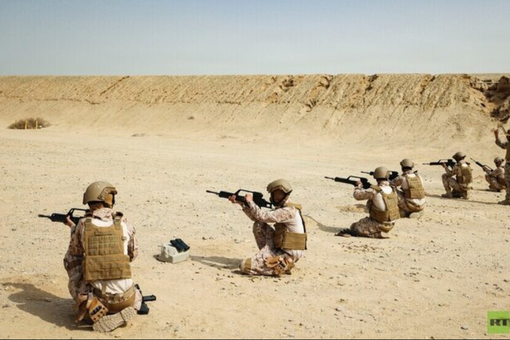 انتشار تصاویری از تمرین‌ نظامیان آمریکایی در منطقه توسط سنتکام