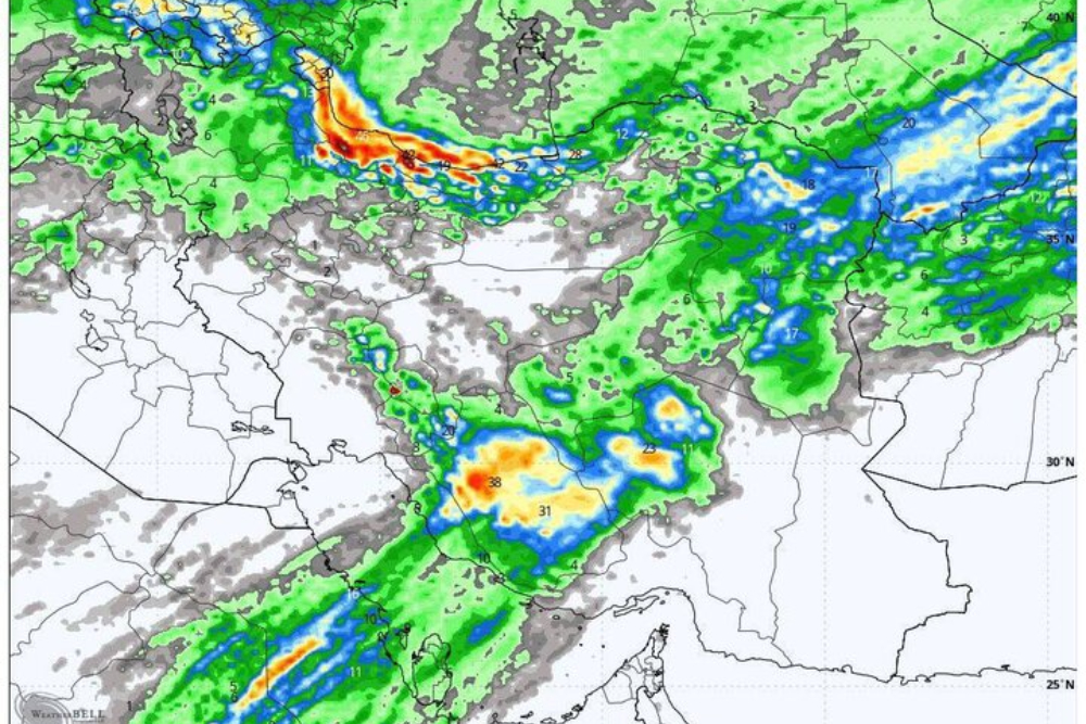 شروع برف و باران در اکثر نقاط کشور از شنبه