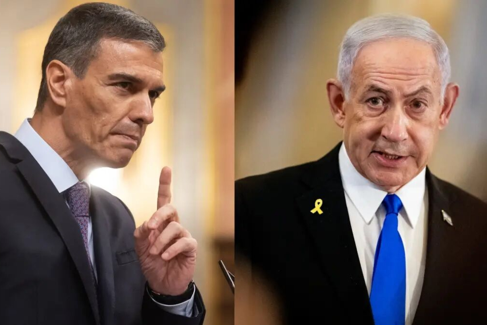 آتش‌زدن آدمک نتانیاهو در اسپانیا و تشدید تنش میان تل‌آویو و مادرید + فیلم