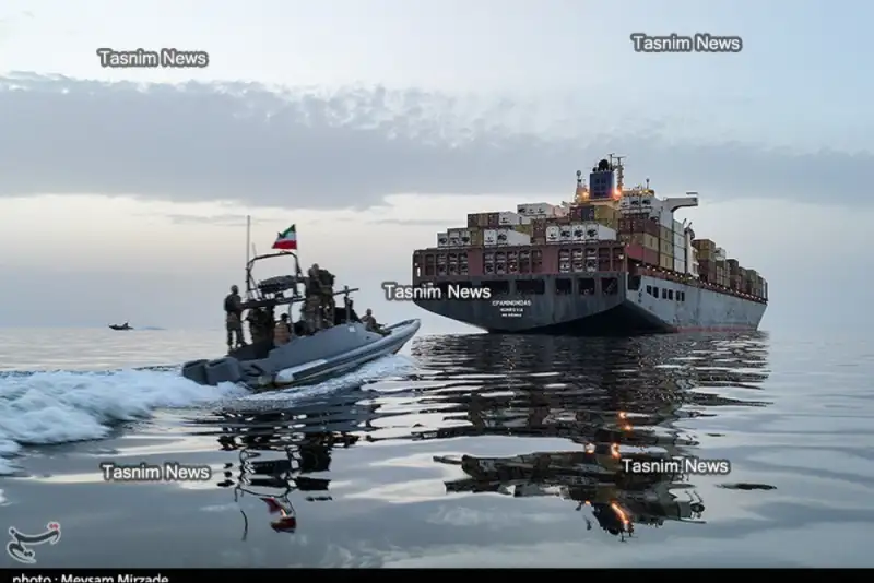 گزارش تصویری | توقیف کشتی کانتینری MSC اسرائیلی