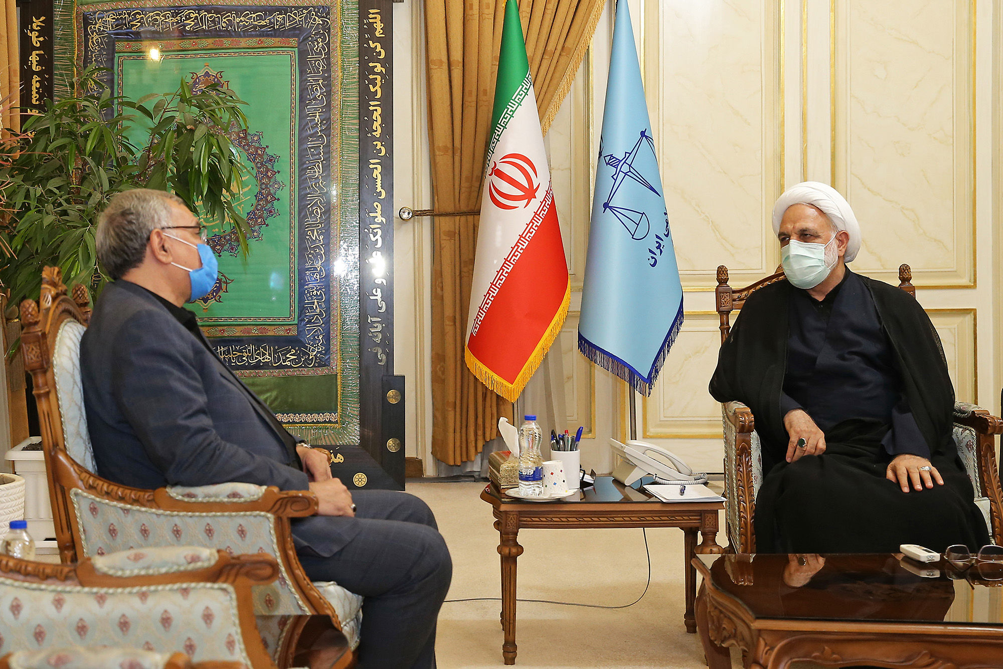 دیدار رئیس قوه قضاییه با وزیر بهداشت